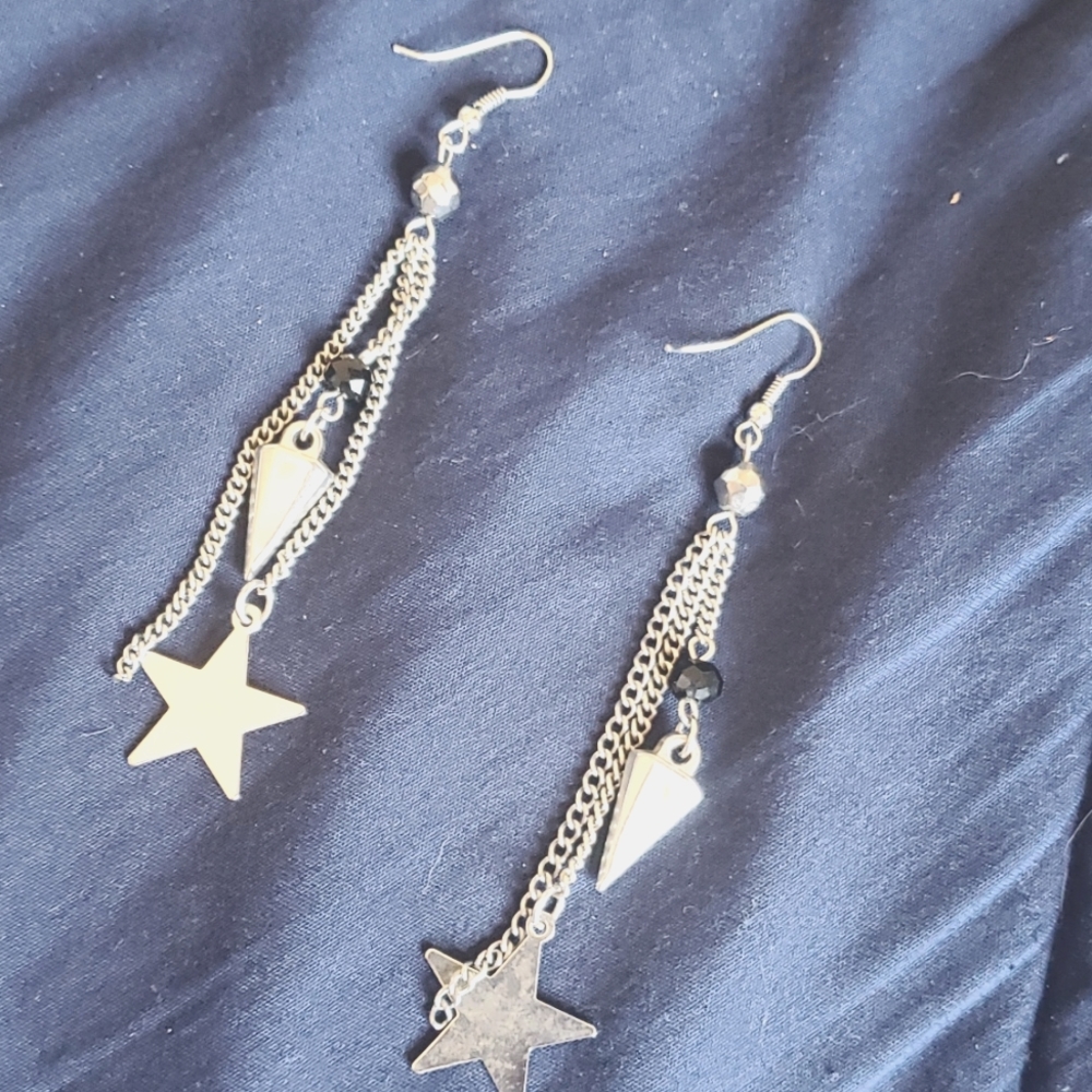 Silver earrings